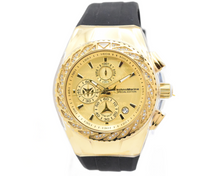 Load image into Gallery viewer, TechnoMarine Cruise Glitz Crystals 45mm Men's Chronograph Gold Black TM-125012-Klawk Watches
