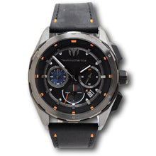 Load image into Gallery viewer, TechnoMarine Ocean Nomad Men's 43mm Triple Black Leather Chrono Watch TM-318087-Klawk Watches
