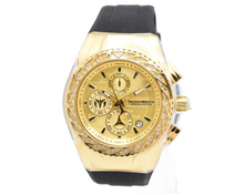 Load image into Gallery viewer, TechnoMarine Cruise Glitz Crystals 45mm Men's Chronograph Gold Black TM-125012-Klawk Watches
