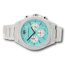 Load image into Gallery viewer, TechnoMarine Ocean Emperor Men's 43mm Turqoise Watch Radiant Silver TM-318152-Klawk Watches

