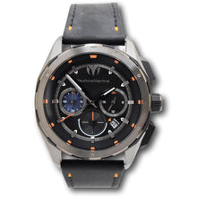 Load image into Gallery viewer, TechnoMarine Ocean Nomad Men's 43mm Triple Black Leather Chrono Watch TM-318087-Klawk Watches

