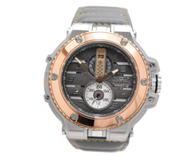 Load image into Gallery viewer, Invicta Racing Downforce Men's 56mm Rose Gold Gray Leather Quartz Watch 47381-Klawk Watches
