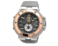 Load image into Gallery viewer, Invicta Racing Downforce Men's 56mm Rose Gold Gray Leather Quartz Watch 47381-Klawk Watches
