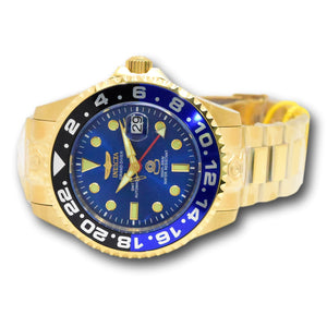 Invicta Grand Diver GMT Automatic Men's 47mm Blue Dial Gold Watch 45671-Klawk Watches