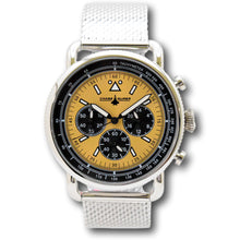 Load image into Gallery viewer, Chase Durer By Invicta Men&#39;s Aviator Silver and Gold Mesh Chrono Watch CDW-0151-Klawk Watches
