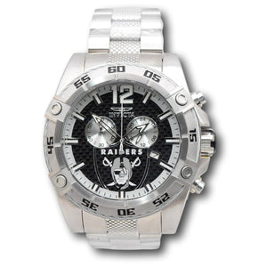Invicta NFL Las Vegas Raiders Men's 52mm Carbon Fiber Flyback Chrono Watch 45415-Klawk Watches