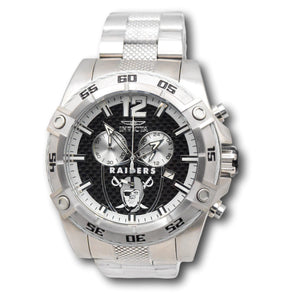 Invicta NFL Las Vegas Raiders Men's 52mm Carbon Fiber Flyback Chrono Watch 45415-Klawk Watches