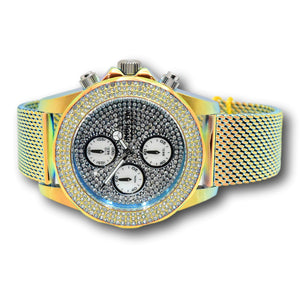 Invicta Pro Diver Fire Amber Women's 518 Pave Crystals Quartz Chrono Watch 44257-Klawk Watches