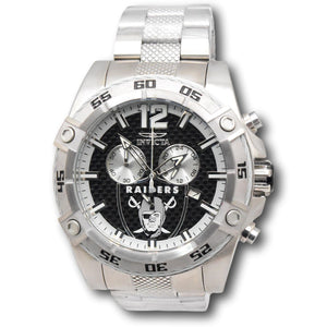 Invicta NFL Las Vegas Raiders Men's 52mm Carbon Fiber Flyback Chrono Watch 45415-Klawk Watches