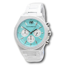 Load image into Gallery viewer, TechnoMarine Ocean Emperor Men's 43mm Turqoise Watch Radiant Silver TM-318152-Klawk Watches
