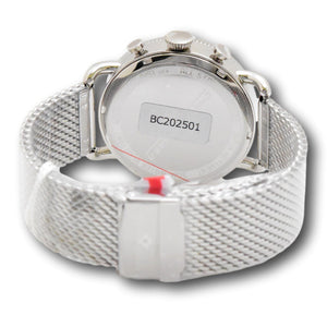 Chase Durer By Invicta Men's Aviator Silver and Gold Mesh Chrono Watch CDW-0151-Klawk Watches