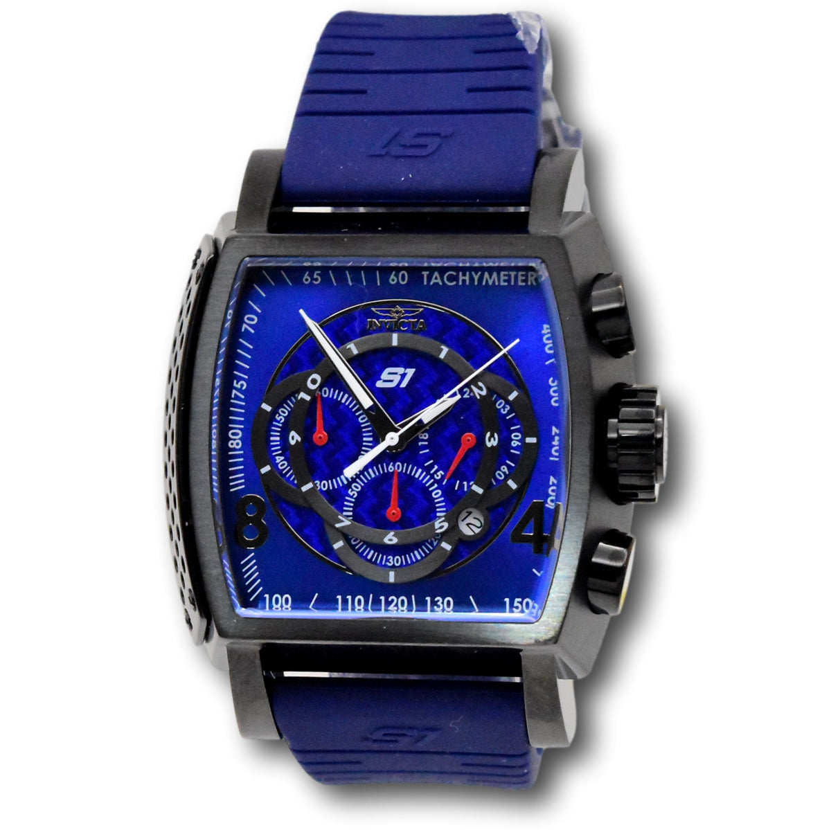 Invicta S1 Rally Men's Deep Sea Blue 48mm Carbon Fiber Dial Chrono Wat ...