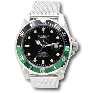Invicta Pro Diver Emerald Shadow Automatic Men's 47mm Stainless Mesh Watch 48887-Klawk Watches