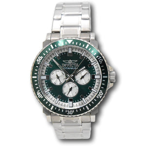 Invicta Ti-22 Titanium Men's 44mm Green Dial Multifunction Date Watch 47514-Klawk Watches