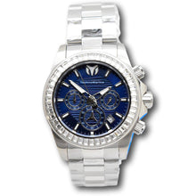 Load image into Gallery viewer, TechnoMarine Manta Ray Lux Mens 42mm 48 Crystals Blue Chrono Watch TM-222002-Klawk Watches

