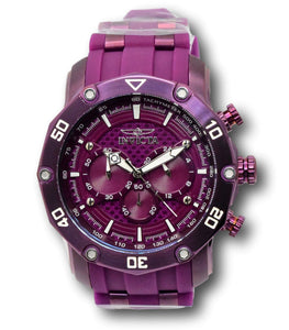 Invicta Pro Diver Men's 48mm Purple Carbon Fiber Dial Chrono GMT Watch 40688-Klawk Watches