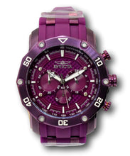 Load image into Gallery viewer, Invicta Pro Diver Men&#39;s 48mm Purple Carbon Fiber Dial Chrono GMT Watch 40688-Klawk Watches
