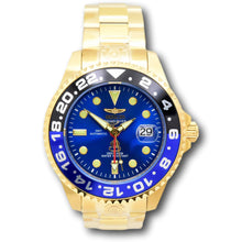 Load image into Gallery viewer, Invicta Grand Diver GMT Automatic Men&#39;s 47mm Blue Dial Gold Watch 45671-Klawk Watches
