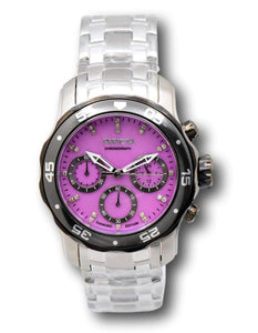 Invicta Pro Diver Scuba Diamond Edition Women's 38mm Purple Watch 42114 No Box-Klawk Watches