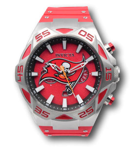 Invicta NFL Tampa Bay Buccaneers Men's 52mm Red Chronograph Watch 41783 RARE-Klawk Watches