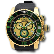 Load image into Gallery viewer, Invicta Sea Hunter Gold Men's 52mm Black &amp; Green Fly Back Chrono Watch 48987-Klawk Watches
