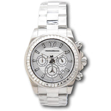 Load image into Gallery viewer, TechnoMarine Manta Ray Lux Men's 42mm 48 Crystals Silver Chrono Watch TM-222001-Klawk Watches
