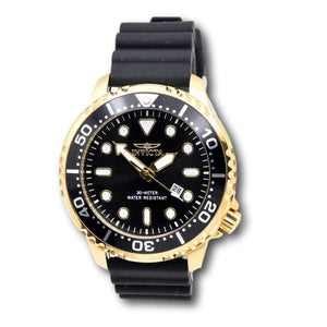 Invicta Pro Diver Men's 48mm Quartz Watch 44835 Black Gold Lume Markers 50M-Klawk Watches
