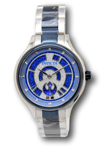 Invicta Star Wars R2-D2 Lady Women's 38mm Limited Blue Glitter Dial Watch 41395-Klawk Watches