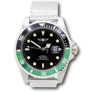 Invicta Pro Diver Emerald Shadow Automatic Men's 47mm Stainless Mesh Watch 48887-Klawk Watches