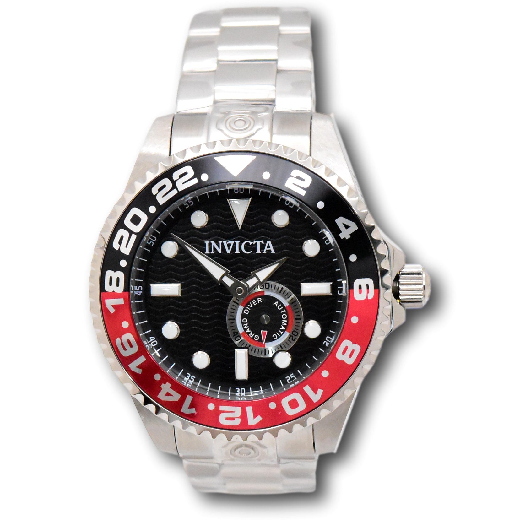 Invicta Grand Diver Men's 47mm Automatic Coke Bezel Black Dial