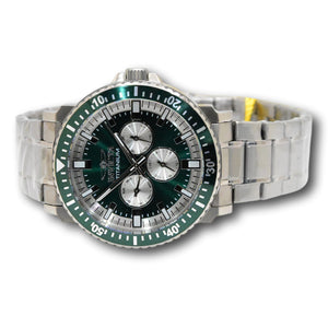 Invicta Ti-22 Titanium Men's 44mm Green Dial Multifunction Date Watch 47514-Klawk Watches