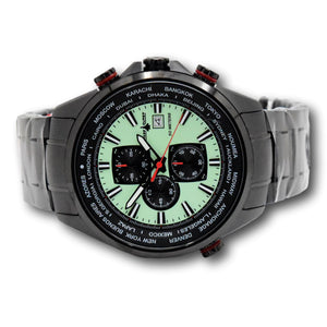Chase Durer by Invicta Men's 50mm Blue Angels Style Black Chrono Watch CDW-0158-Klawk Watches