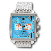 Load image into Gallery viewer, Invicta S1 Rally Cuadro Men&#39;s 45mm Blue GMT Mesh Bracelet Chrono Watch 47245-Klawk Watches
