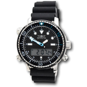 Invicta Pro Diver Men's 46.5mm Black Dual Time Digital Ana-Digi Watch 48367-Klawk Watches