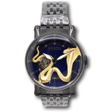 Load image into Gallery viewer, Invicta Vintage Gold Cobra Snake Automatic Mens 44mm Blue Dial Black Watch 43337-Klawk Watches
