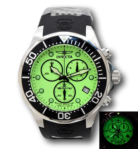 Invicta Pro Diver Super LUME Dial Men's 47mm Swiss ETA G10 Chrono Watch 11483-Klawk Watches