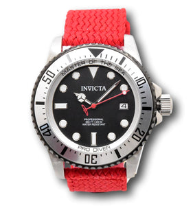 Invicta Pro Diver Automatic Men's 44mm Master of the Sea Red Strap Watch 35486-Klawk Watches