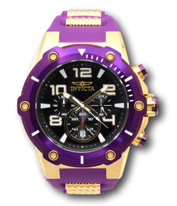 Invicta Speedway Viper Men's 52mm Gold and Purple Chronograph Watch 40895-Klawk Watches