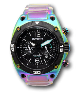 Invicta Aviator 24-hour Dual Time Men's 50mm Iridescent Rainbow Watch 40269-Klawk Watches