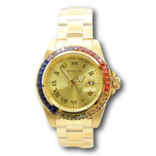 Load image into Gallery viewer, Invicta Angel Women's 40mm Gold Watch 42 Rainbow CZ Bezel Quartz 20022-Klawk Watches
