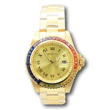 Load image into Gallery viewer, Invicta Angel Women's 40mm Gold Watch 42 Rainbow CZ Bezel Quartz 20022-Klawk Watches
