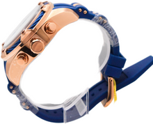 Load image into Gallery viewer, Invicta Bolt Men's 52mm Rose Gold Blue Cable Silicone Chronograph Watch 31434-Klawk Watches
