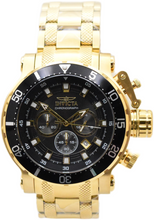 Load image into Gallery viewer, Invicta Coalition Forces Night Hawk Men's 52mm Gold &amp; Black Chrono Watch 32720
