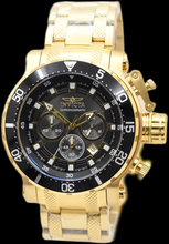 Load image into Gallery viewer, Invicta Coalition Forces Night Hawk Men's 52mm Gold &amp; Black Chrono Watch 32720
