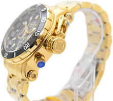 Load image into Gallery viewer, Invicta Coalition Forces Night Hawk Men's 52mm Gold &amp; Black Chrono Watch 32720
