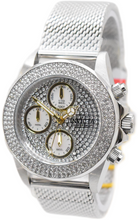 Load image into Gallery viewer, Invicta Pro Diver Women's 38mm Silver 399 PAVE Crystal Chronograph Watch 32934-Klawk Watches
