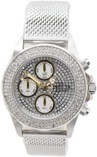 Load image into Gallery viewer, Invicta Pro Diver Women's 38mm Silver 399 PAVE Crystal Chronograph Watch 32934-Klawk Watches
