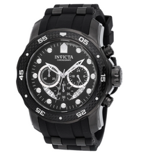 Load image into Gallery viewer, Invicta Pro Diver Triple Black Carbon Fiber Men's 48mm Sport Chrono Watch 35417
