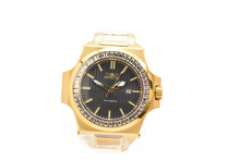 Load image into Gallery viewer, Invicta Akula Marquis Baguette Men's 58mm Swiss Quartz Gold Crystals Watch 43389-Klawk Watches
