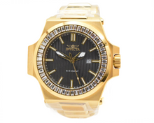Load image into Gallery viewer, Invicta Akula Marquis Baguette Men's 58mm Swiss Quartz Gold Crystals Watch 43389-Klawk Watches
